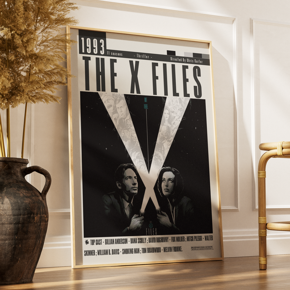 The X-Files TV Show Poster | Minimalist Wall Art Print UK - 98 Types Studio