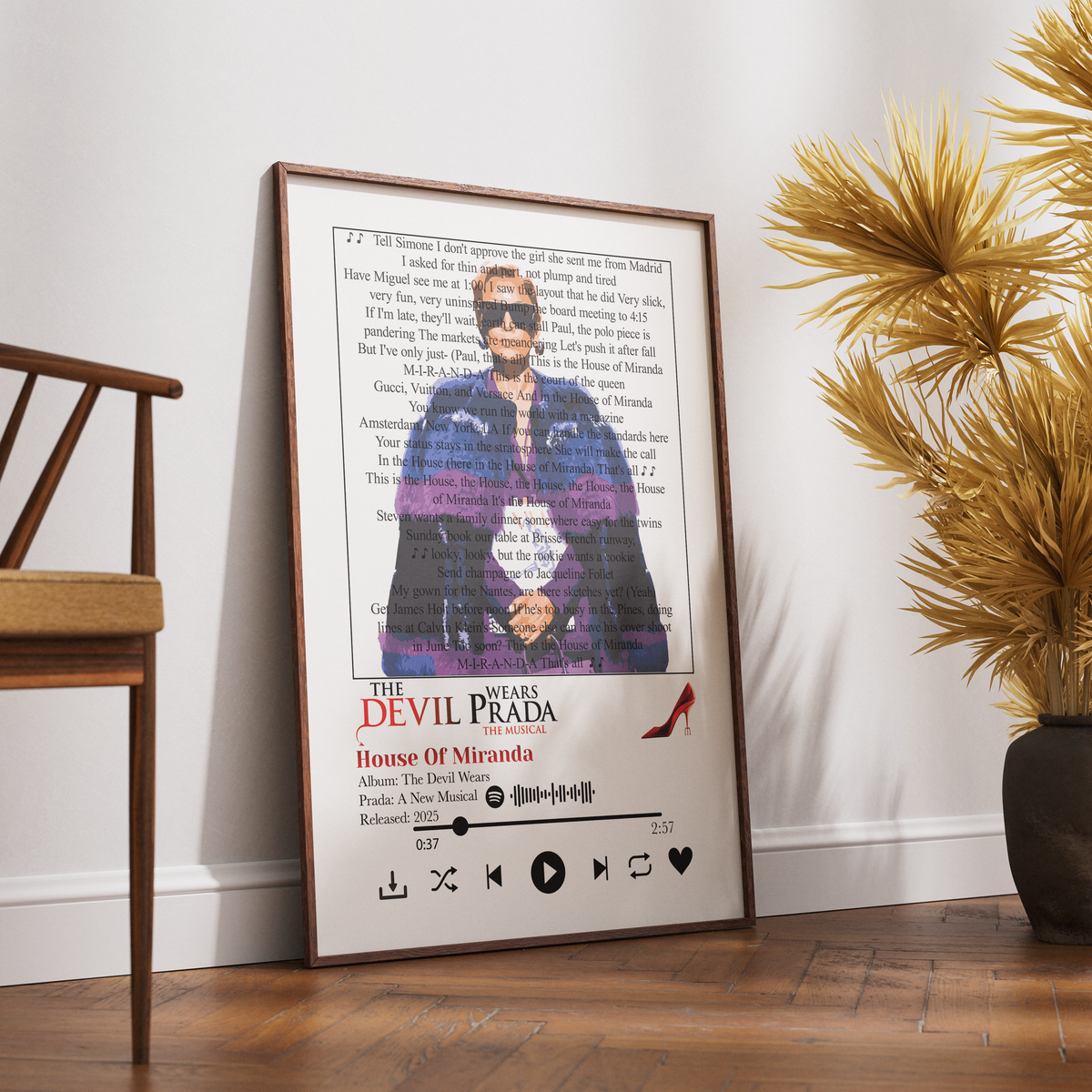 The Devil Wears Prada The Musical — House of Amanda Song Lyric Print - 98 Types Studio