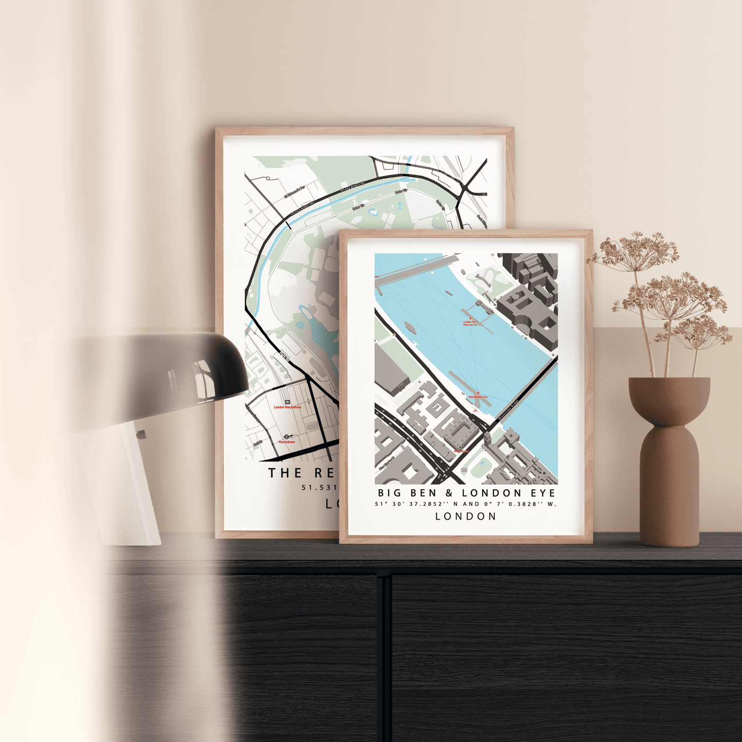 Big Ben & London Eye Maps - 98types