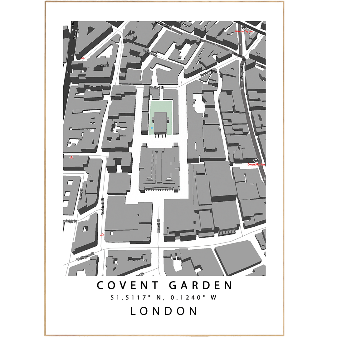 Covent Garden London Maps - 98types