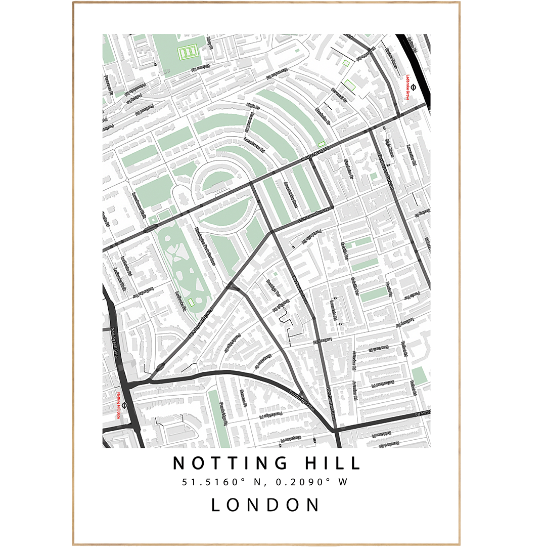 Notting Hill London Maps - 98types