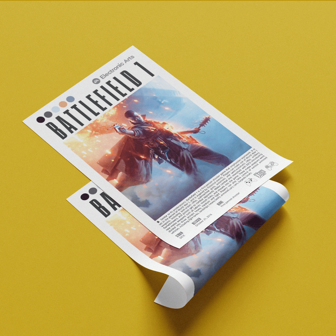 Battlefield 1 Games Prints - 98types