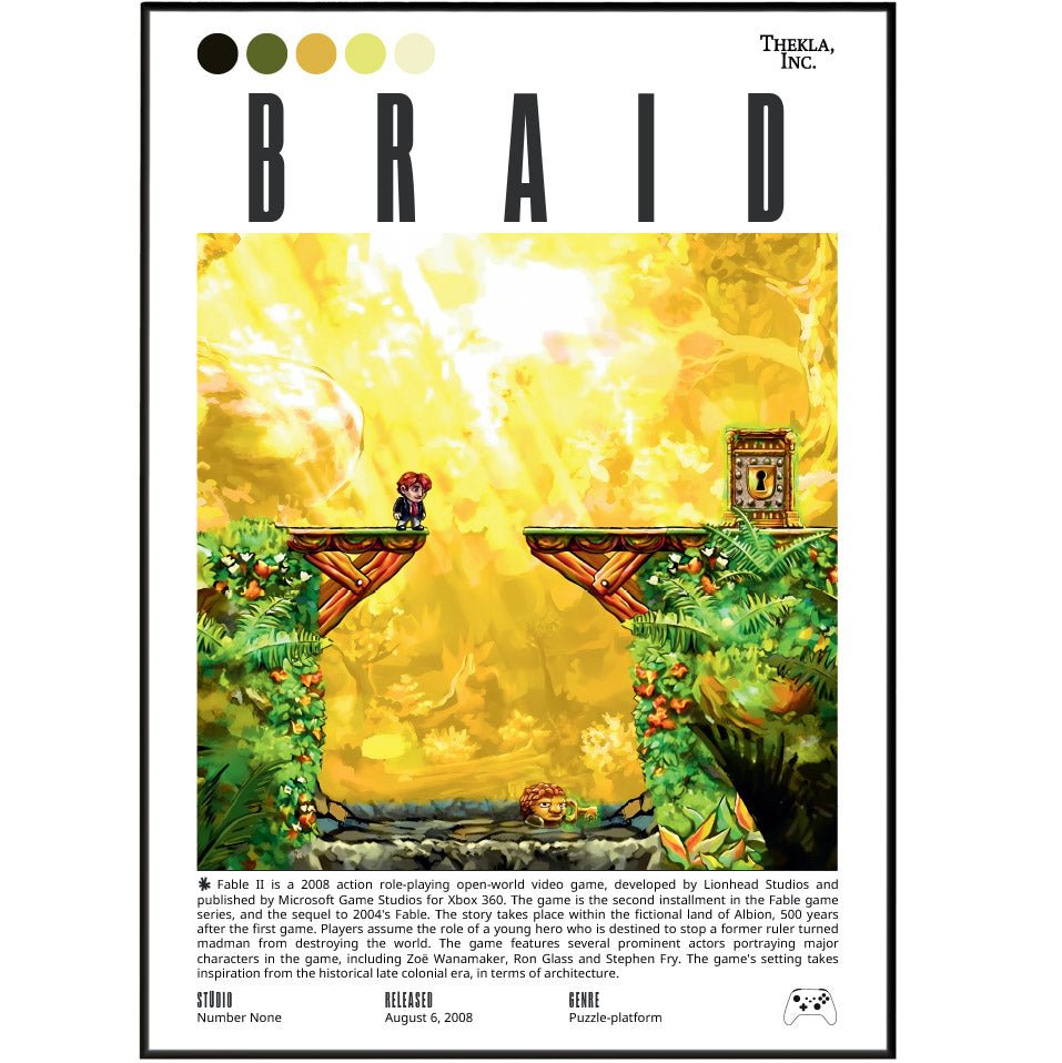 Braid Games Prints - 98types
