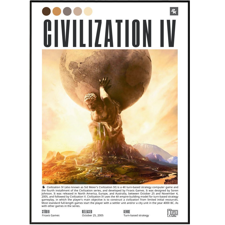 Civilization IV Games Prints - 98types