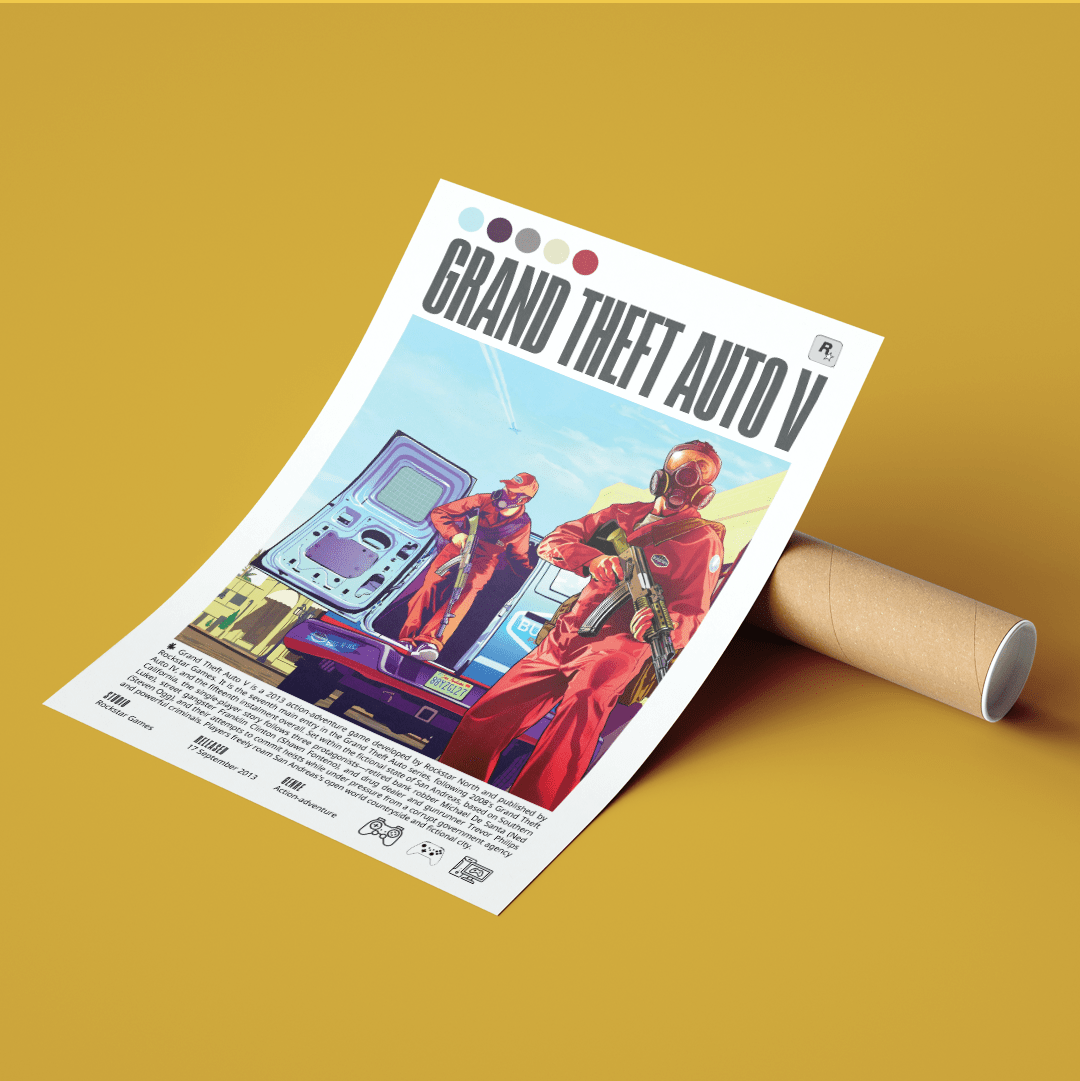 Grand Theft Auto V 1 Games Prints - 98types