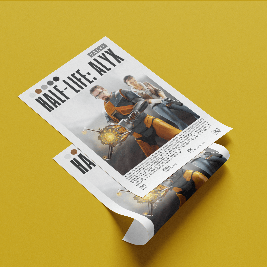 Half-Life Alyx Video Games Posters - 98types
