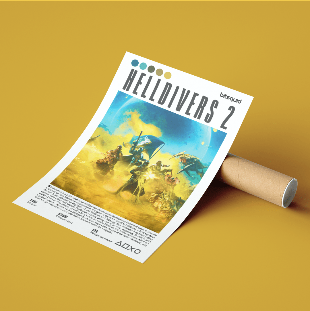 Helldivers 2 Games Prints - 98types
