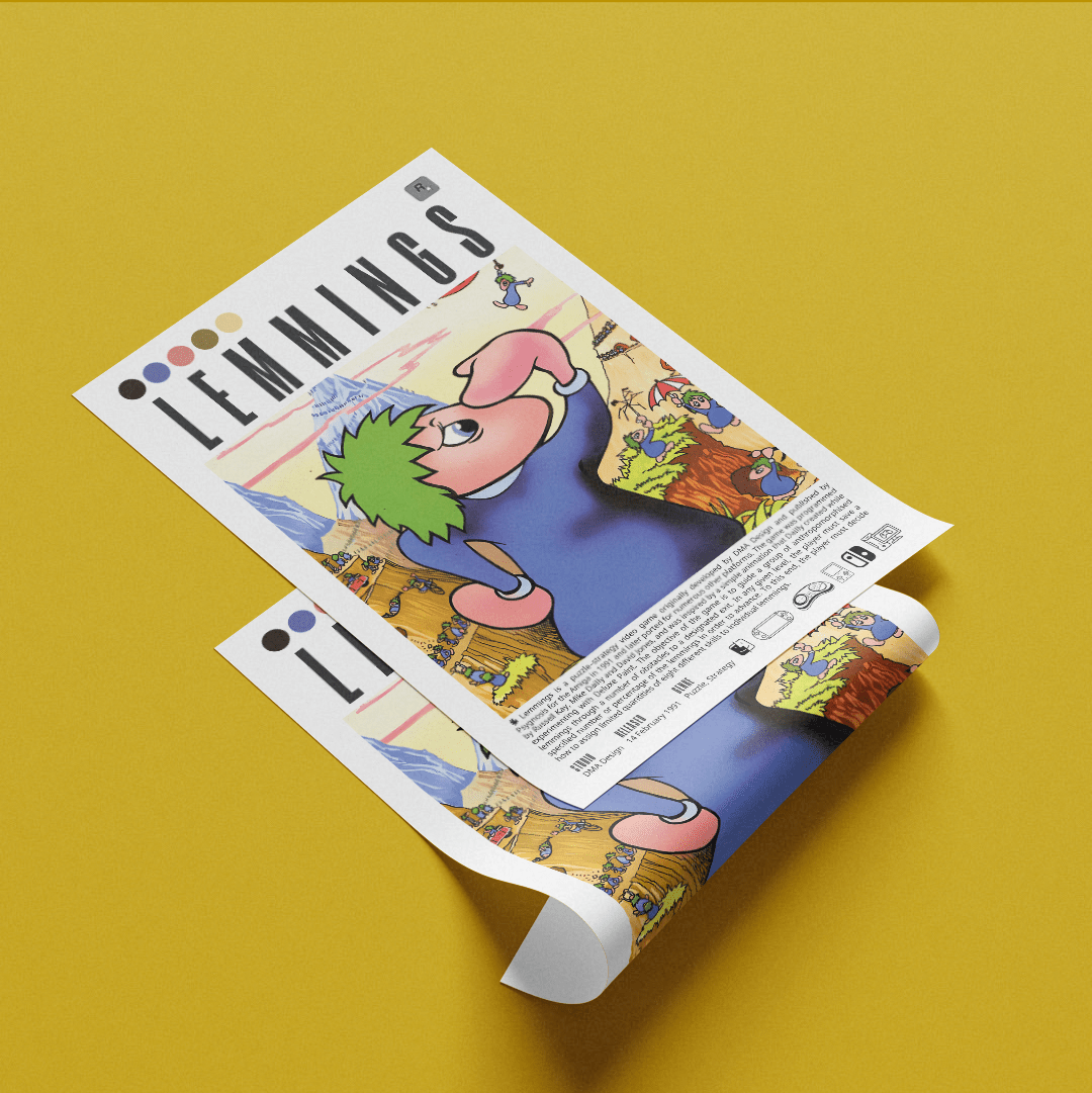 Lemmings Games Prints - 98types