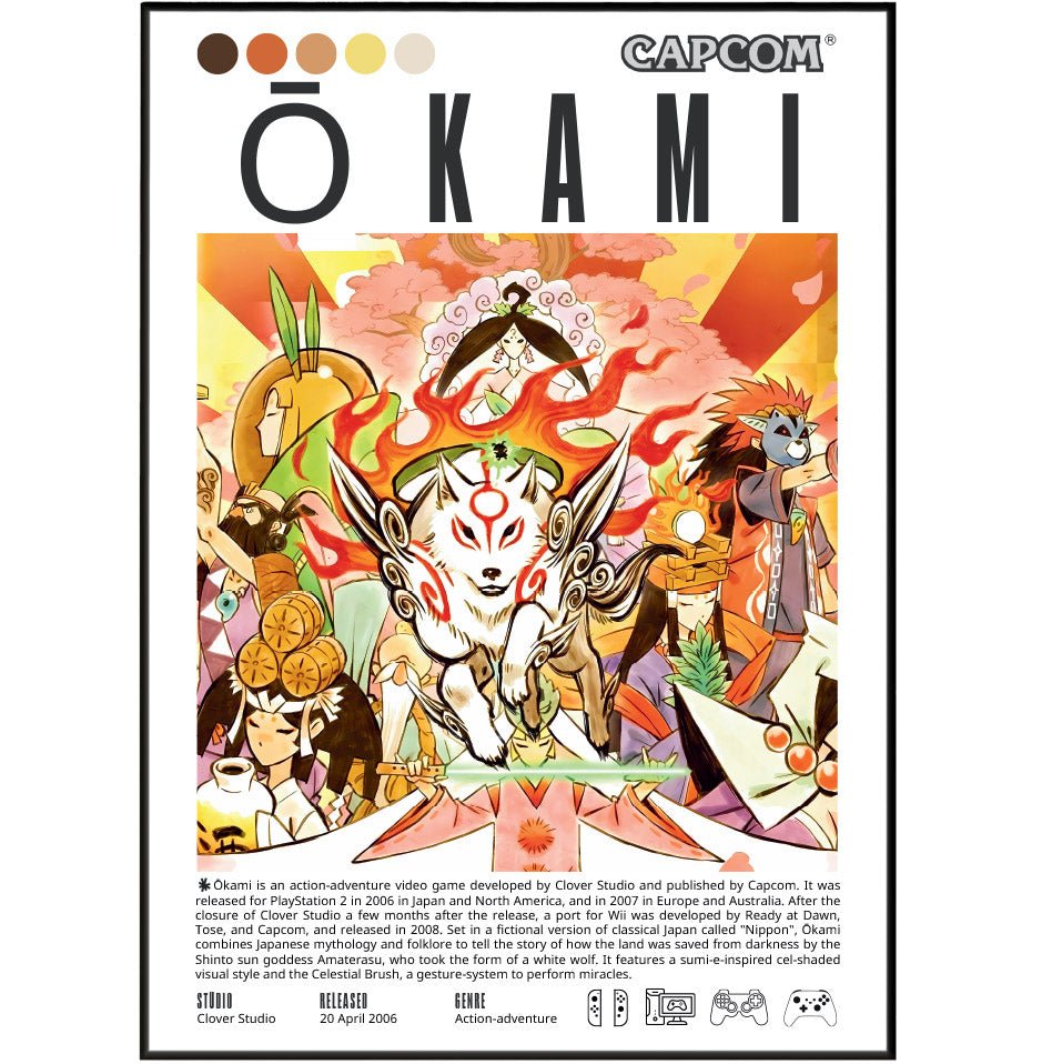 Ōkami Video Games Prints - 98types
