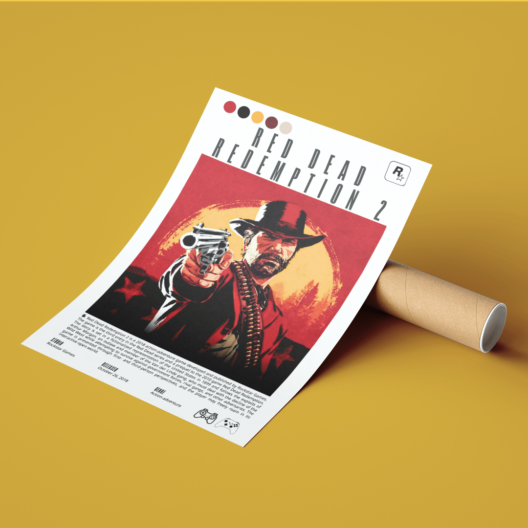 Red Dead Redemption 2 Video Games Prints - 98types