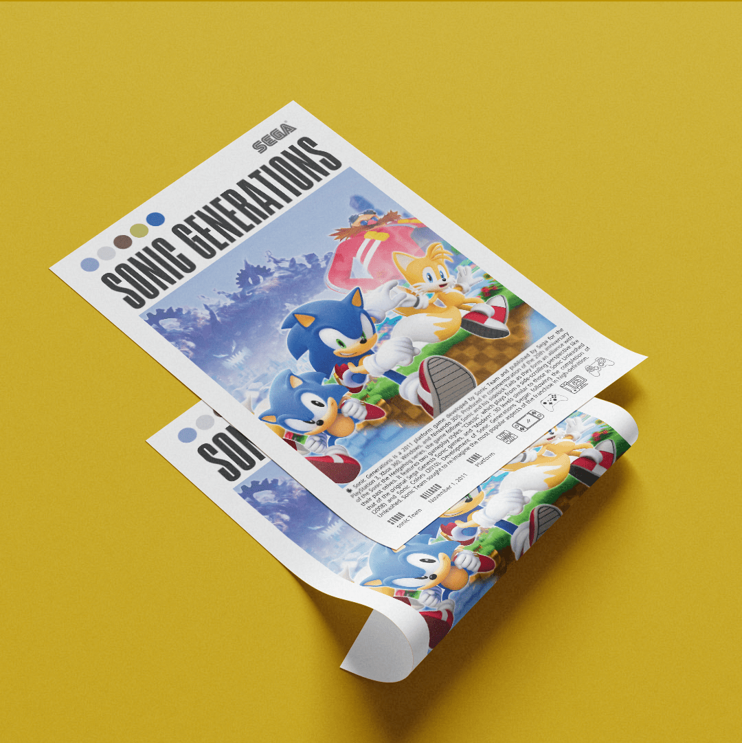 Sonic Generations Video Games Prints - 98types