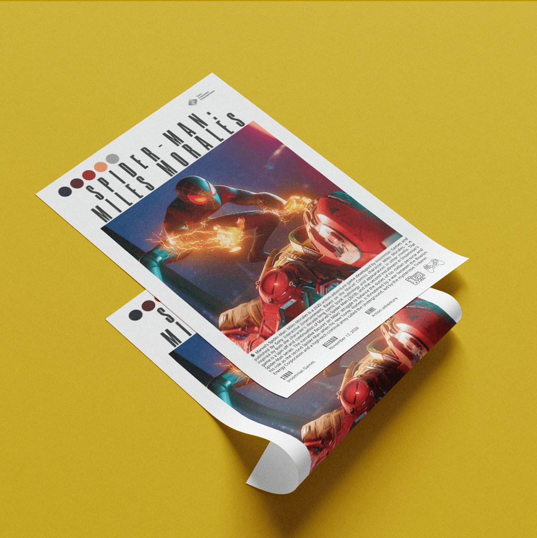 Spider-Man Miles Morales Video Games Prints - 98types