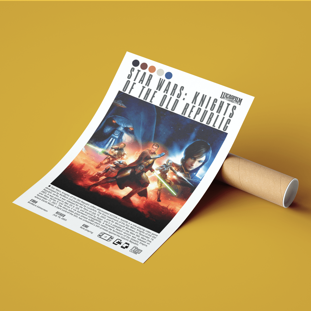 Star Wars Knights of the Old Republic Video Games Prints - 98types