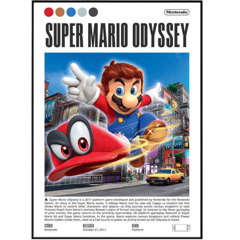 Super Mario Odyssey Video Games Prints - 98types