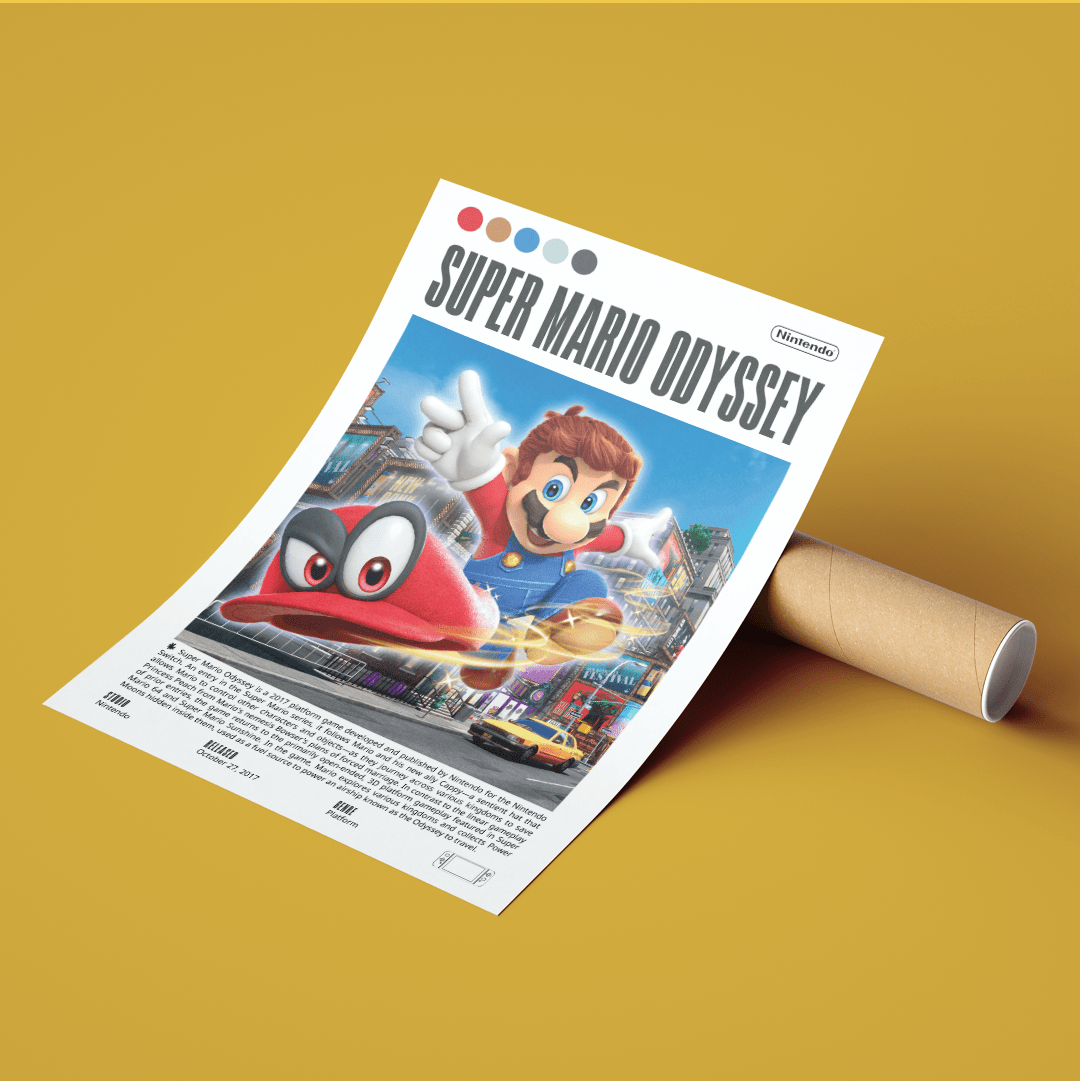 Super Mario Odyssey Video Games Prints - 98types
