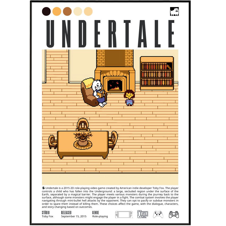 Undertale Video game Prints - 98types