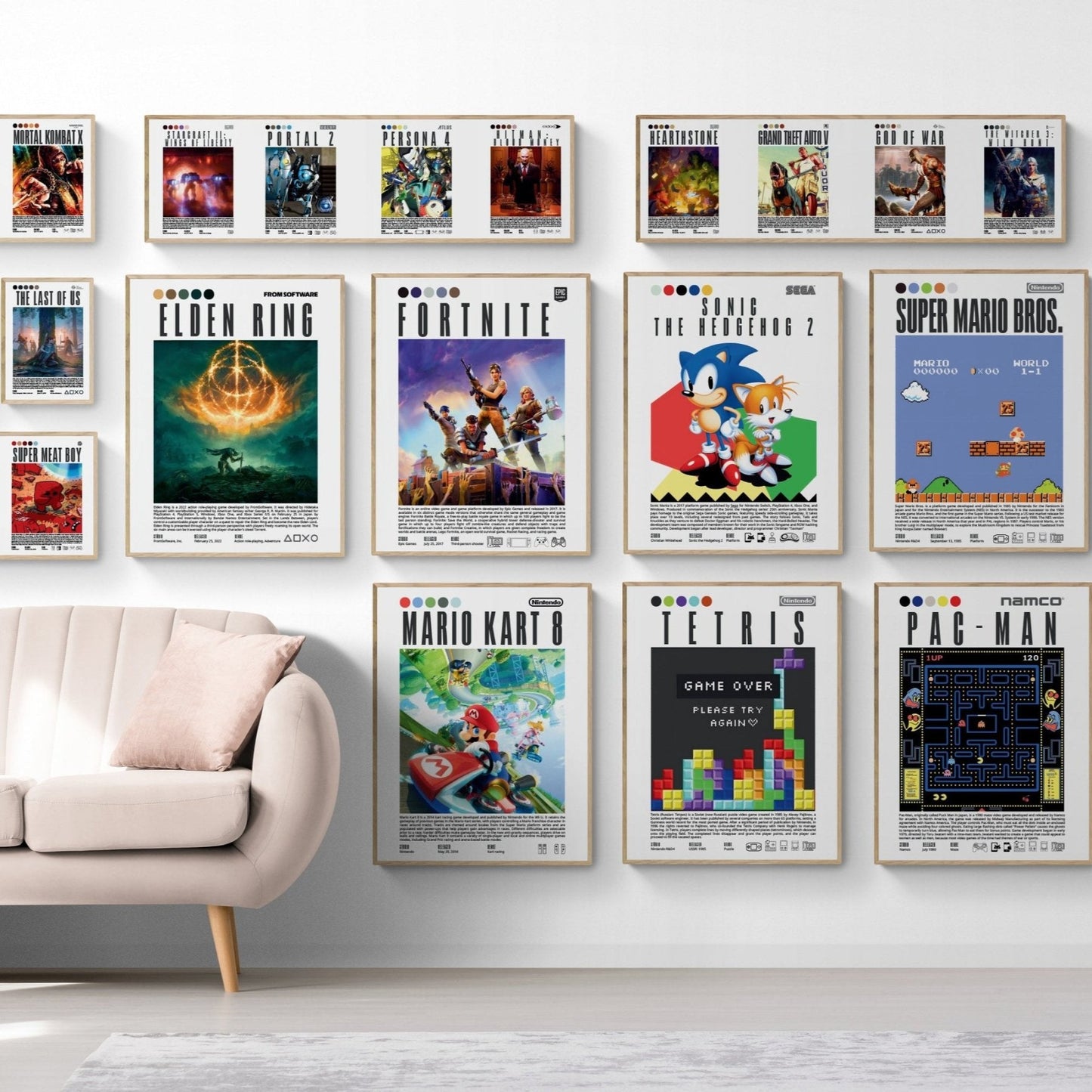 Multiple sizes video games posters wall art prints UK