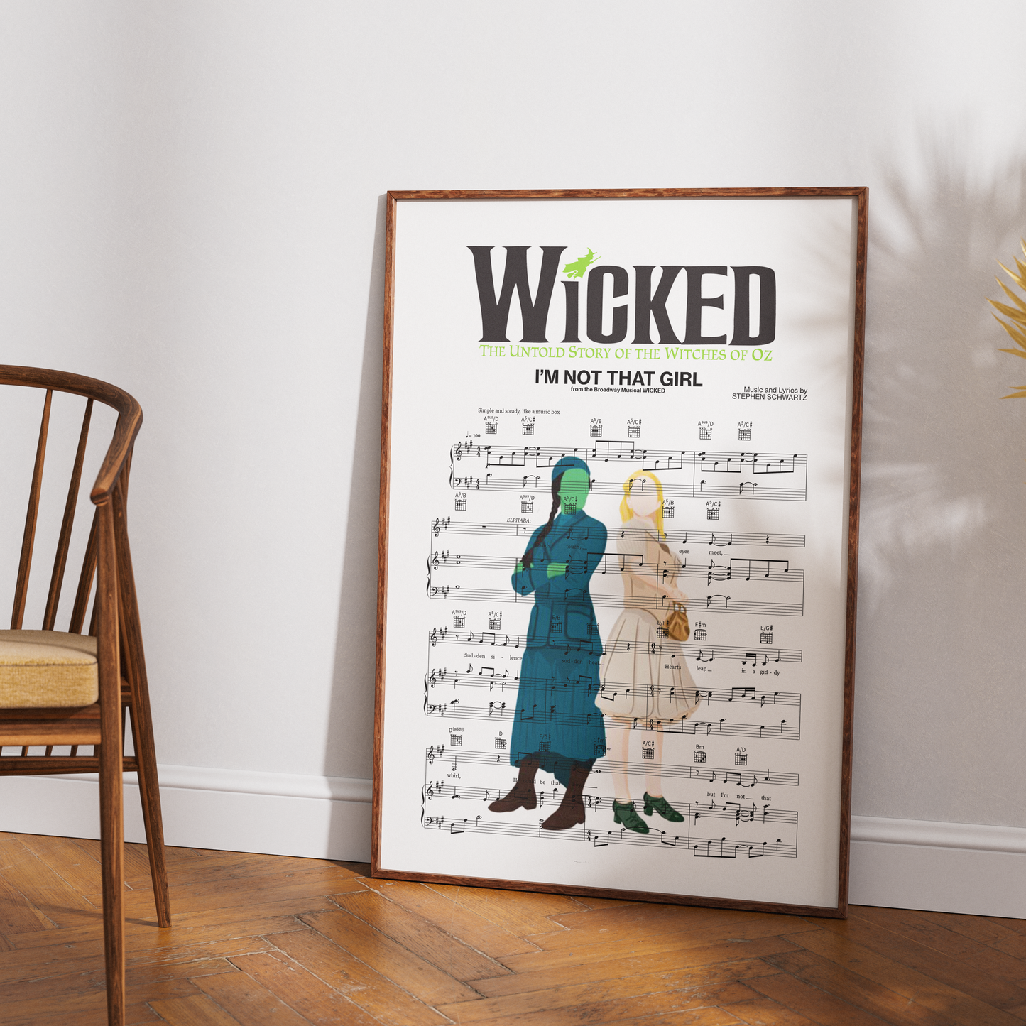 Wicked – “I’m Not That Girl” Lyric Poster