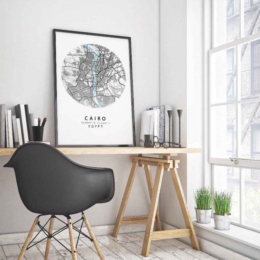 CAIRO Map Print - 98typesAfrica Maps
