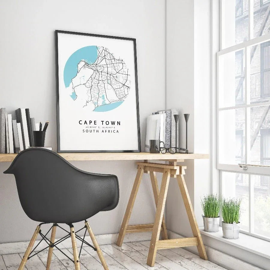 Cape Town Street Map Print - 98types