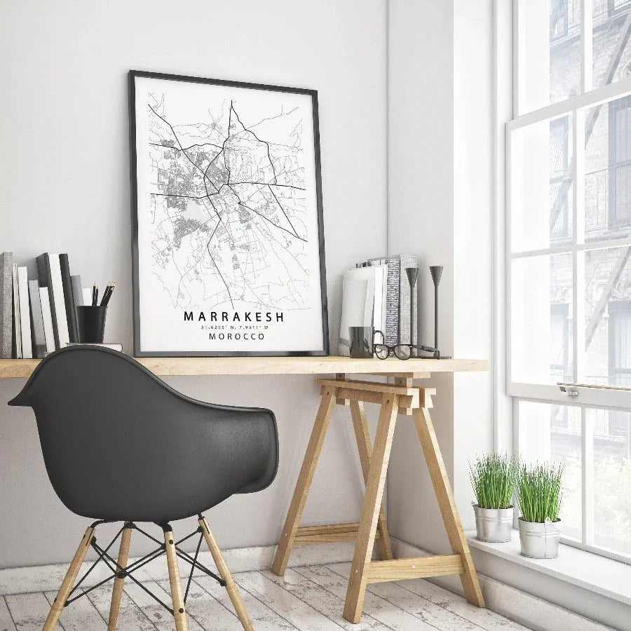 Marrakesh Map Print - 98types