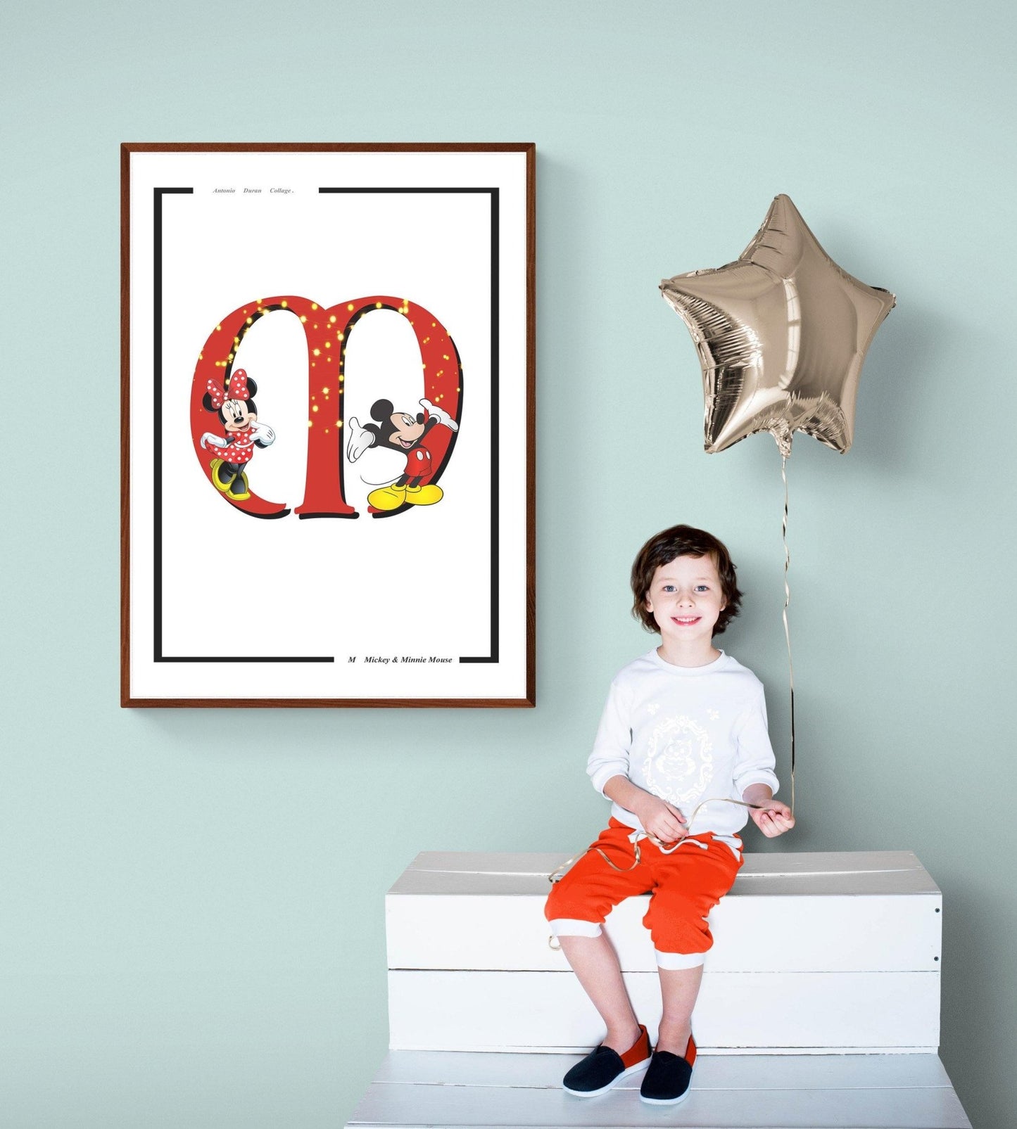 Mikey Letter M Print - 98types