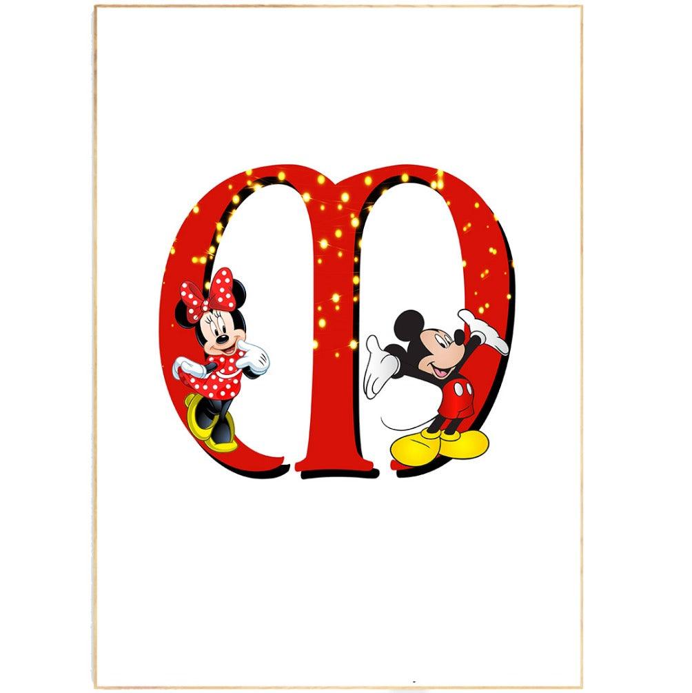 Mikey Letter M Print - 98types