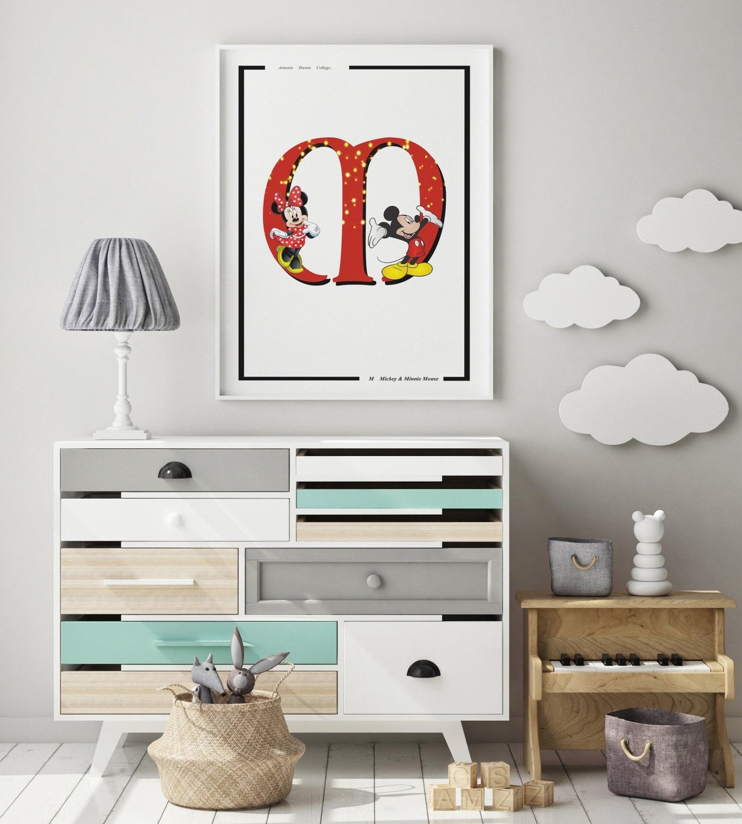 Mikey Letter M Print - 98types