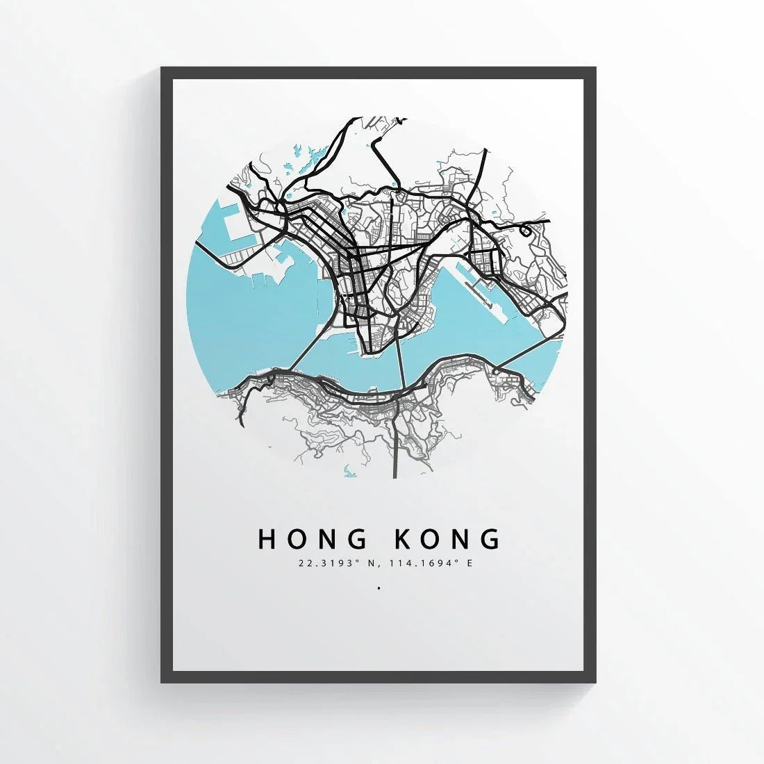 Hong Kong City Map Print - 98types