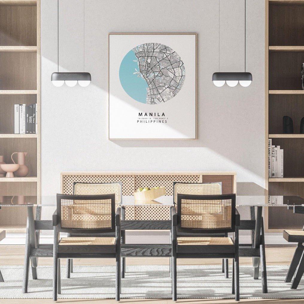 Manila City Street Map Print - 98types