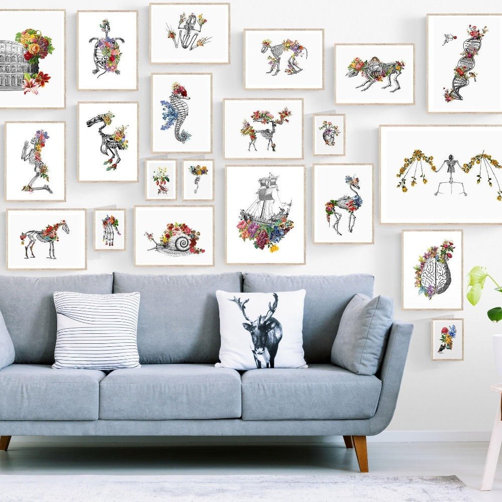 Snail Anatomical Flowers Body Print - 98types