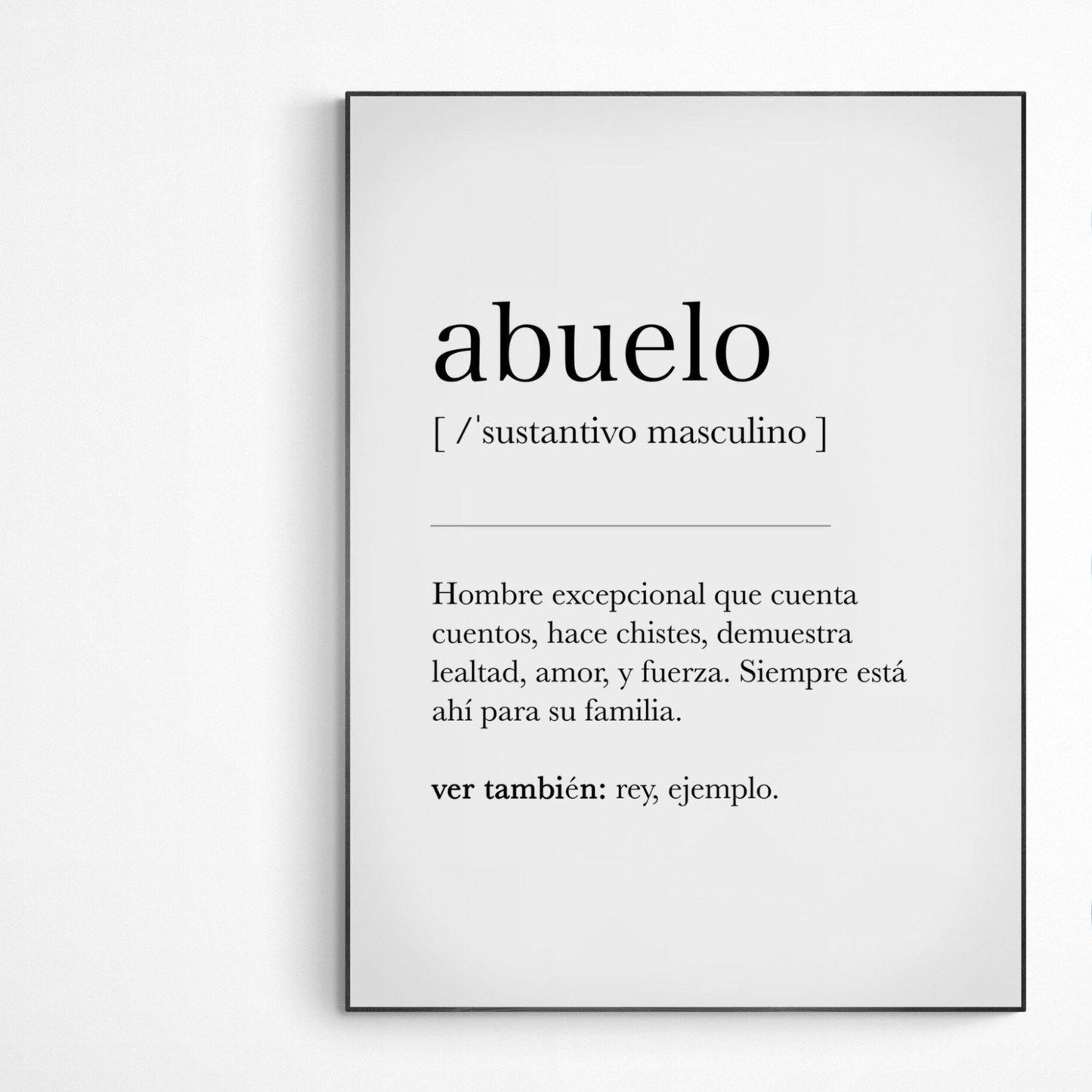 Abuelo Definition Print - 98types