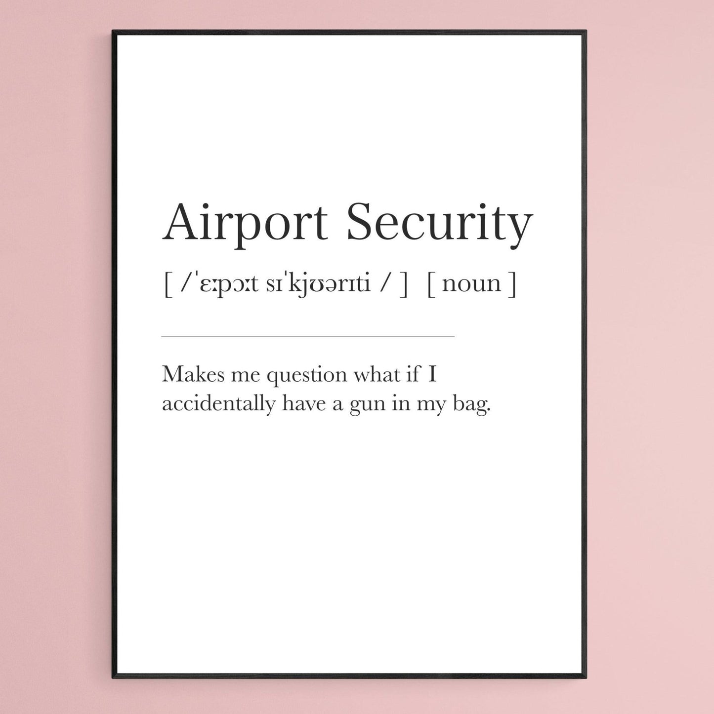 Airport Security Definition Print - 98typesDefinitions