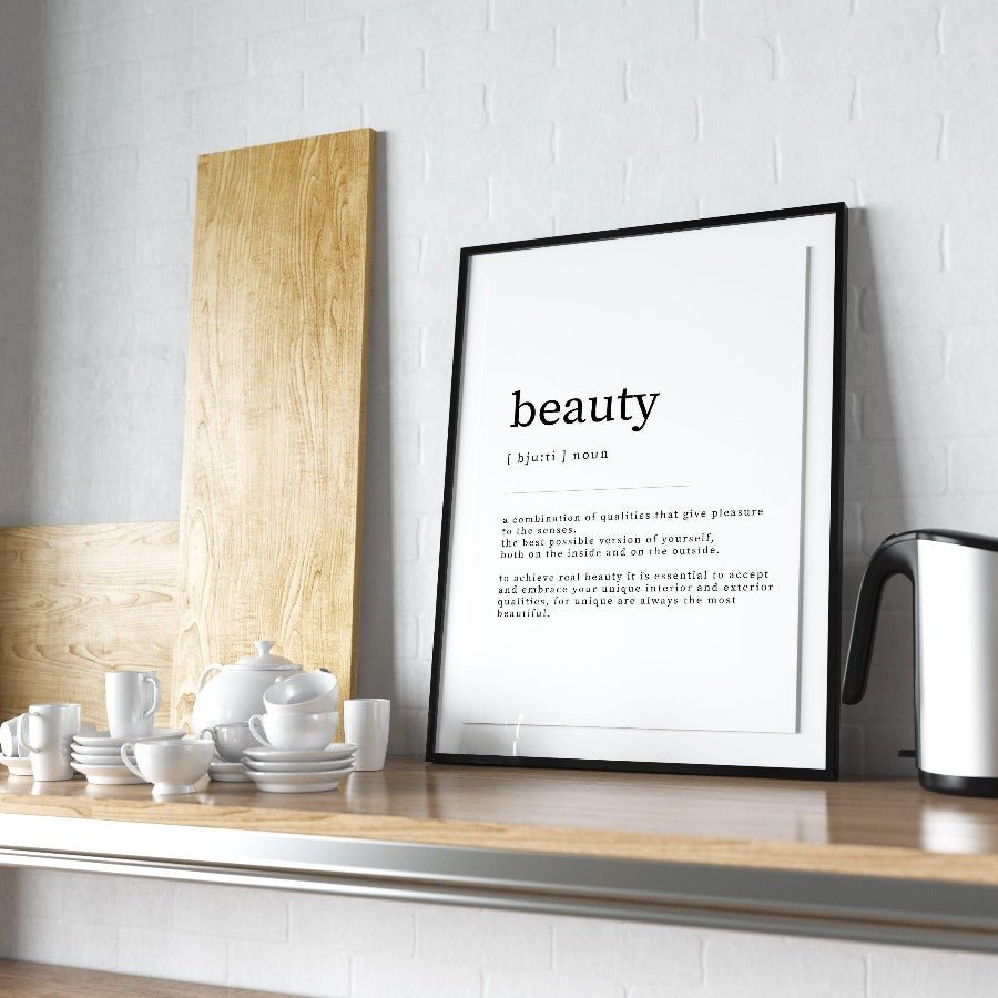 Beauty Definition Print - 98types