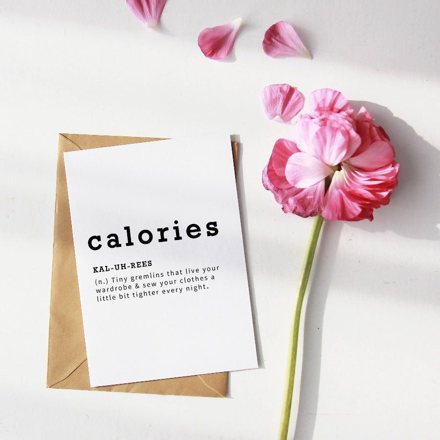 Calories Definition Print - 98typesDefinitions