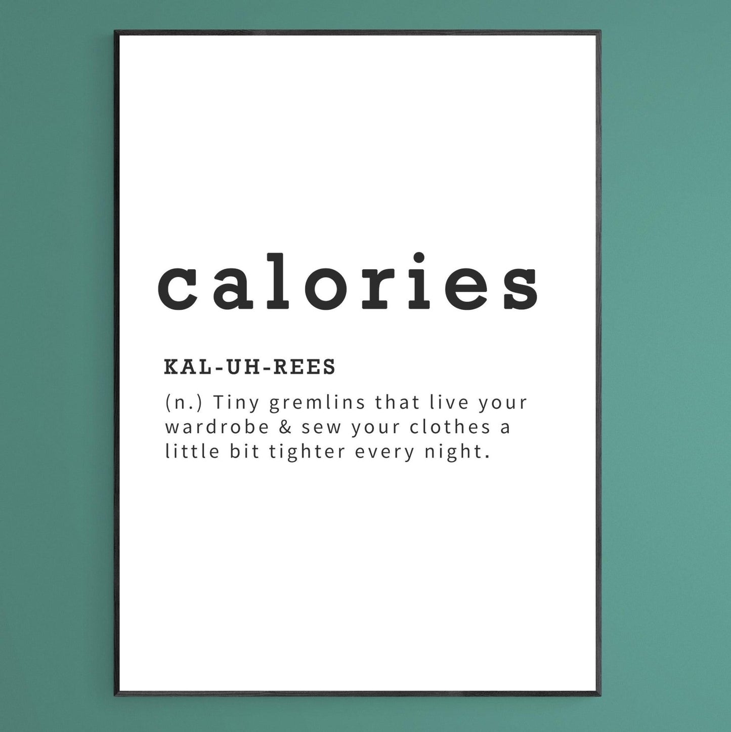 Calories Definition Print - 98typesDefinitions