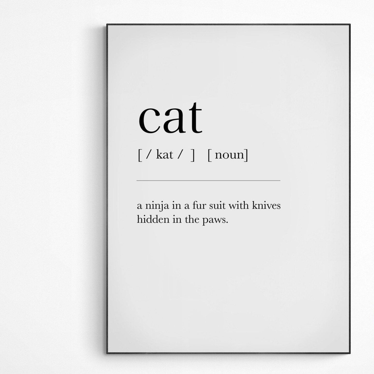 Cat Definition Print - 98types