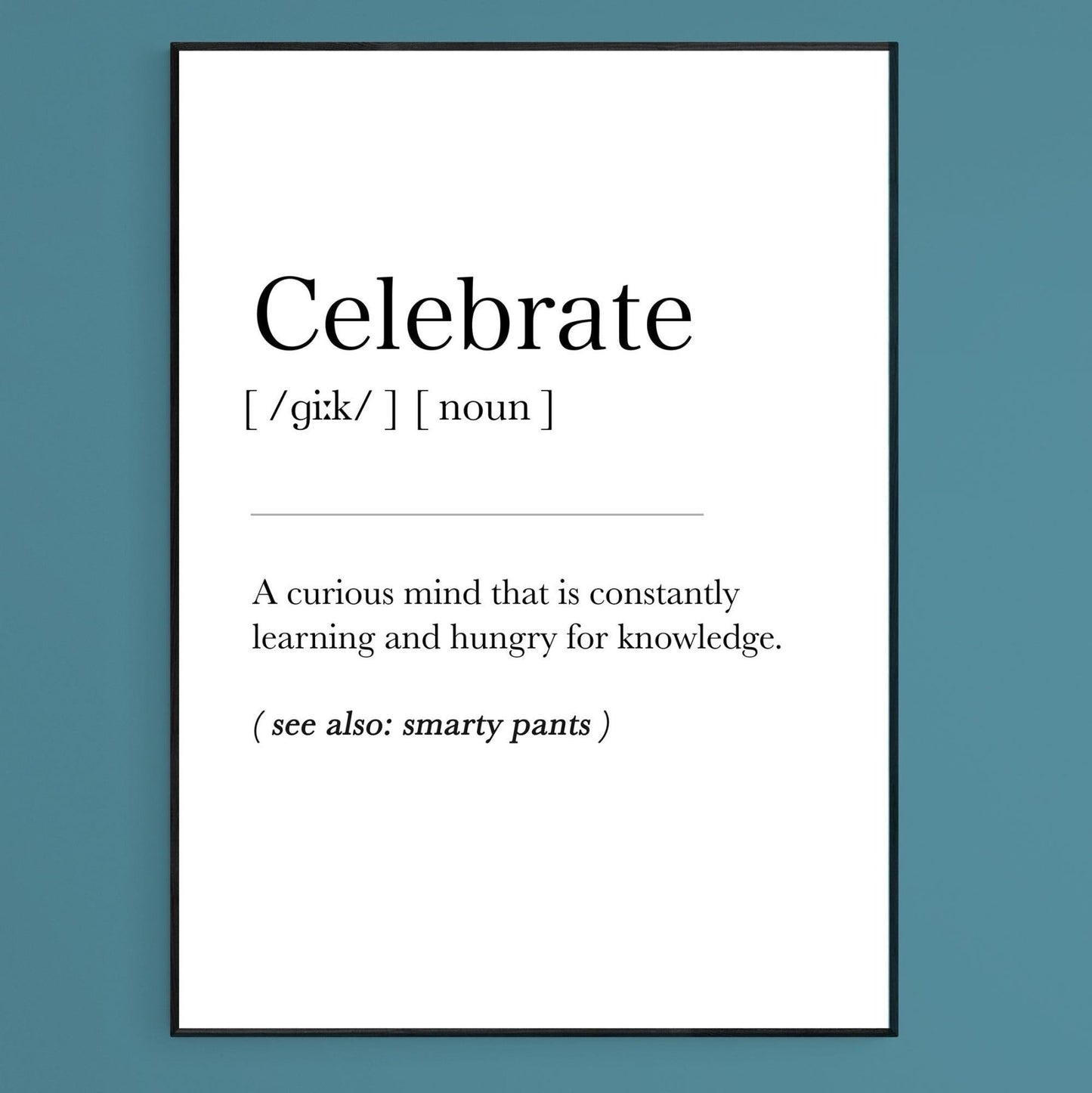 Celebrate Definition Print - 98typesDefinitions