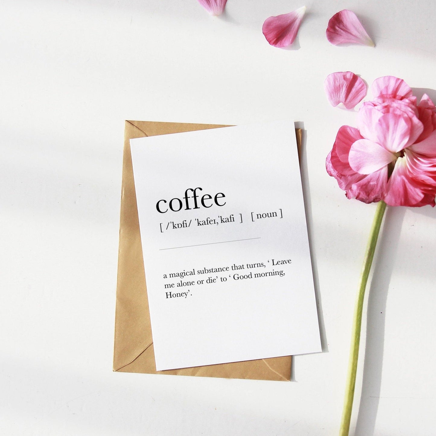 Coffee Definition Print - 98types