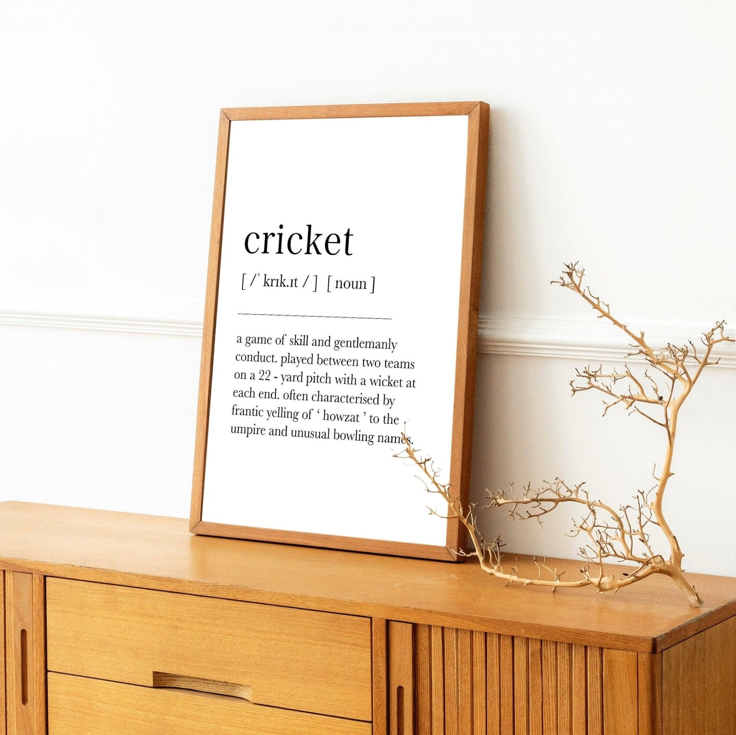 Cricket Definition Print - 98types