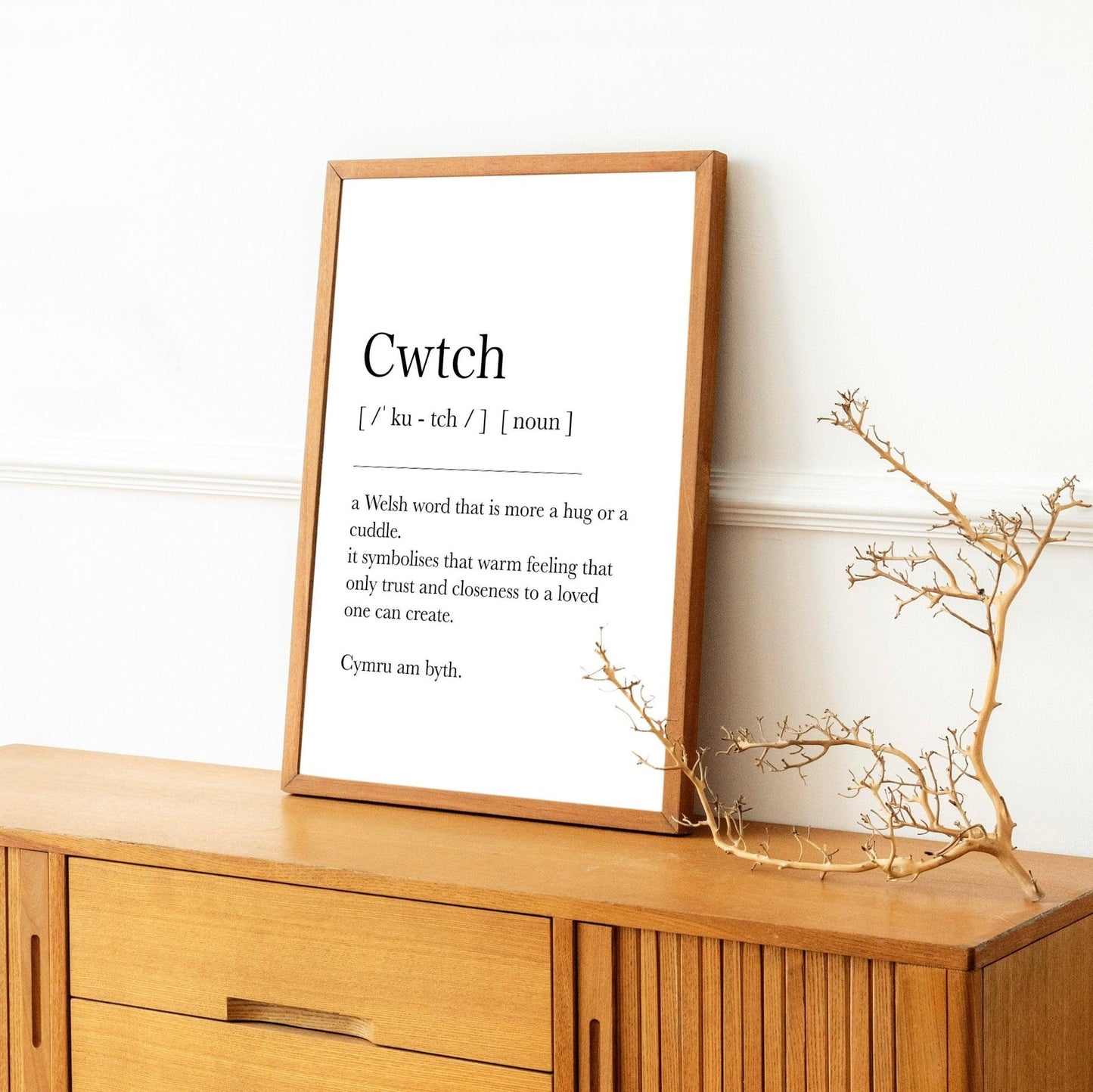 Cwtch Definition Print - 98types