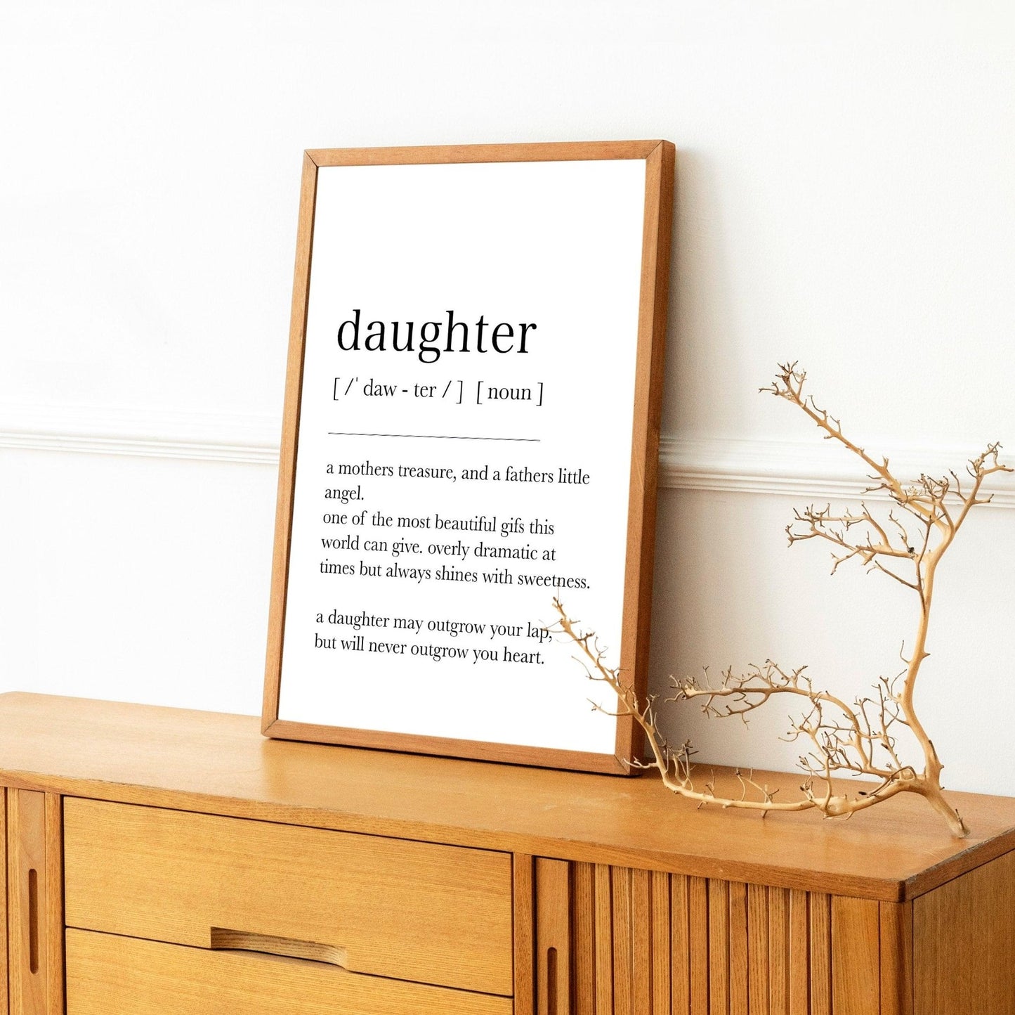 Daughter Definition Print - 98types