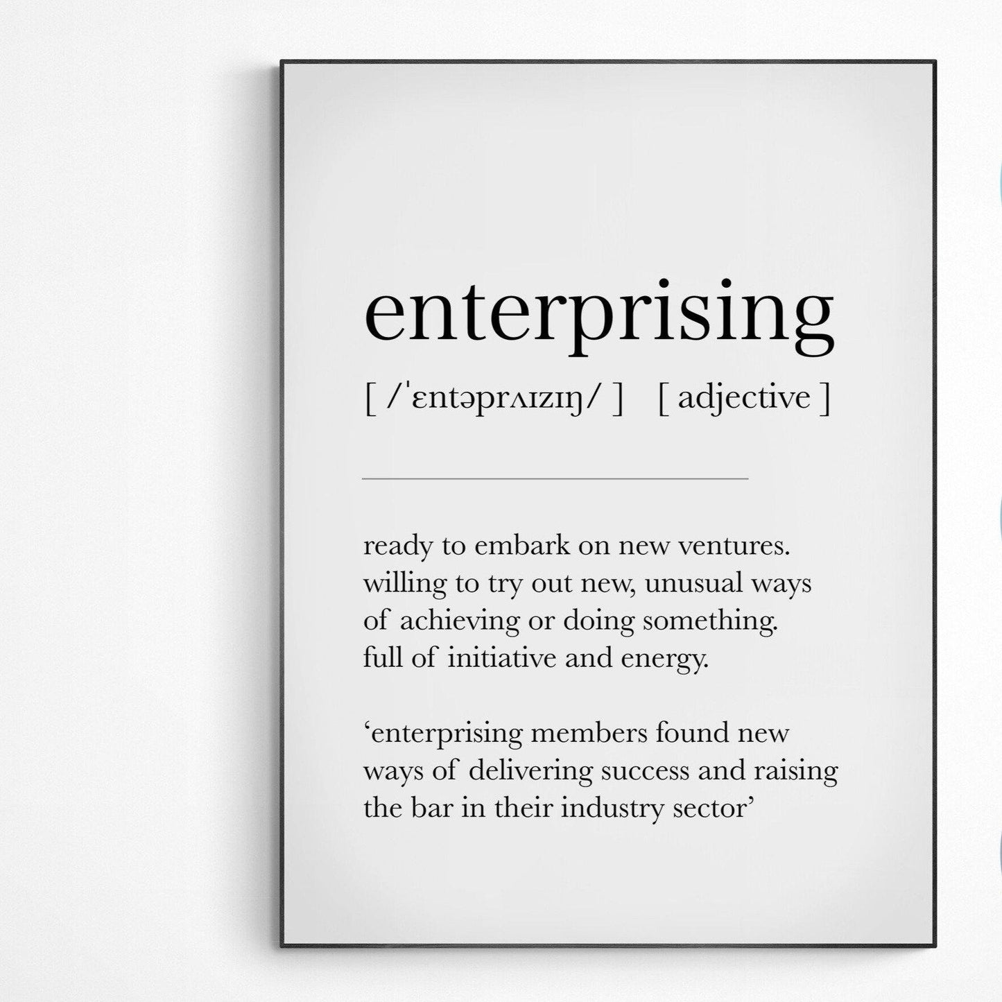Enterprising Definition Print - 98typesDefinitions