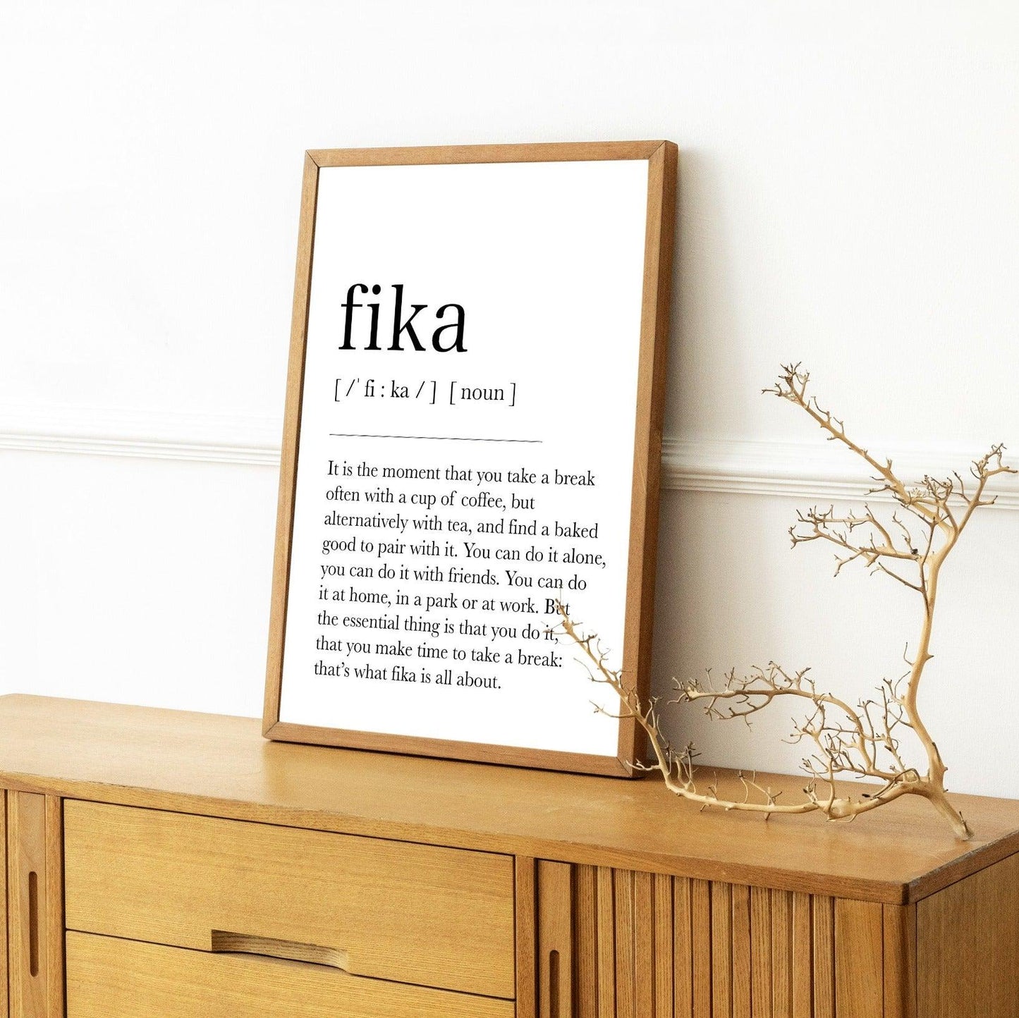 Fika Definition Print - 98types
