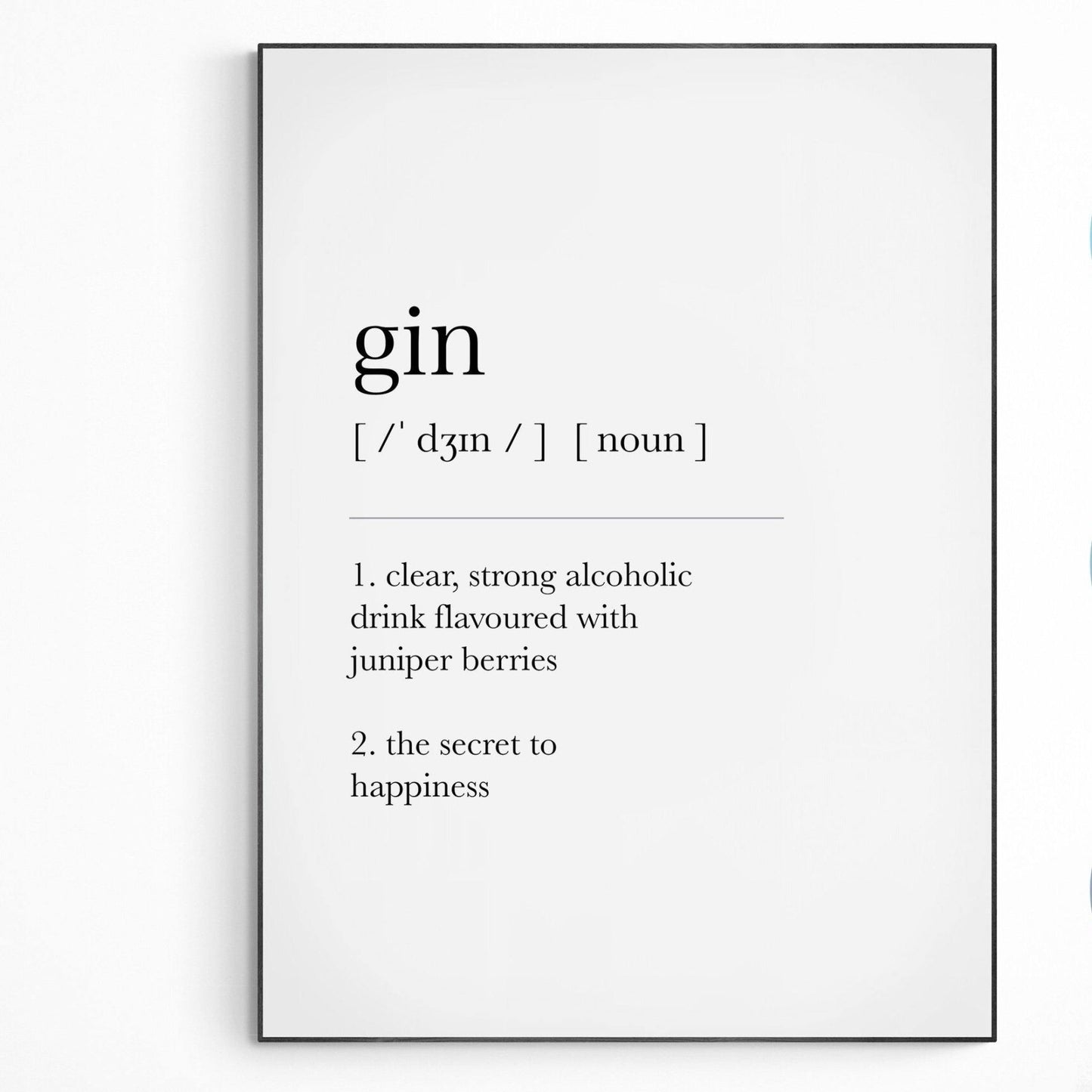 Gin Definition Print - 98types