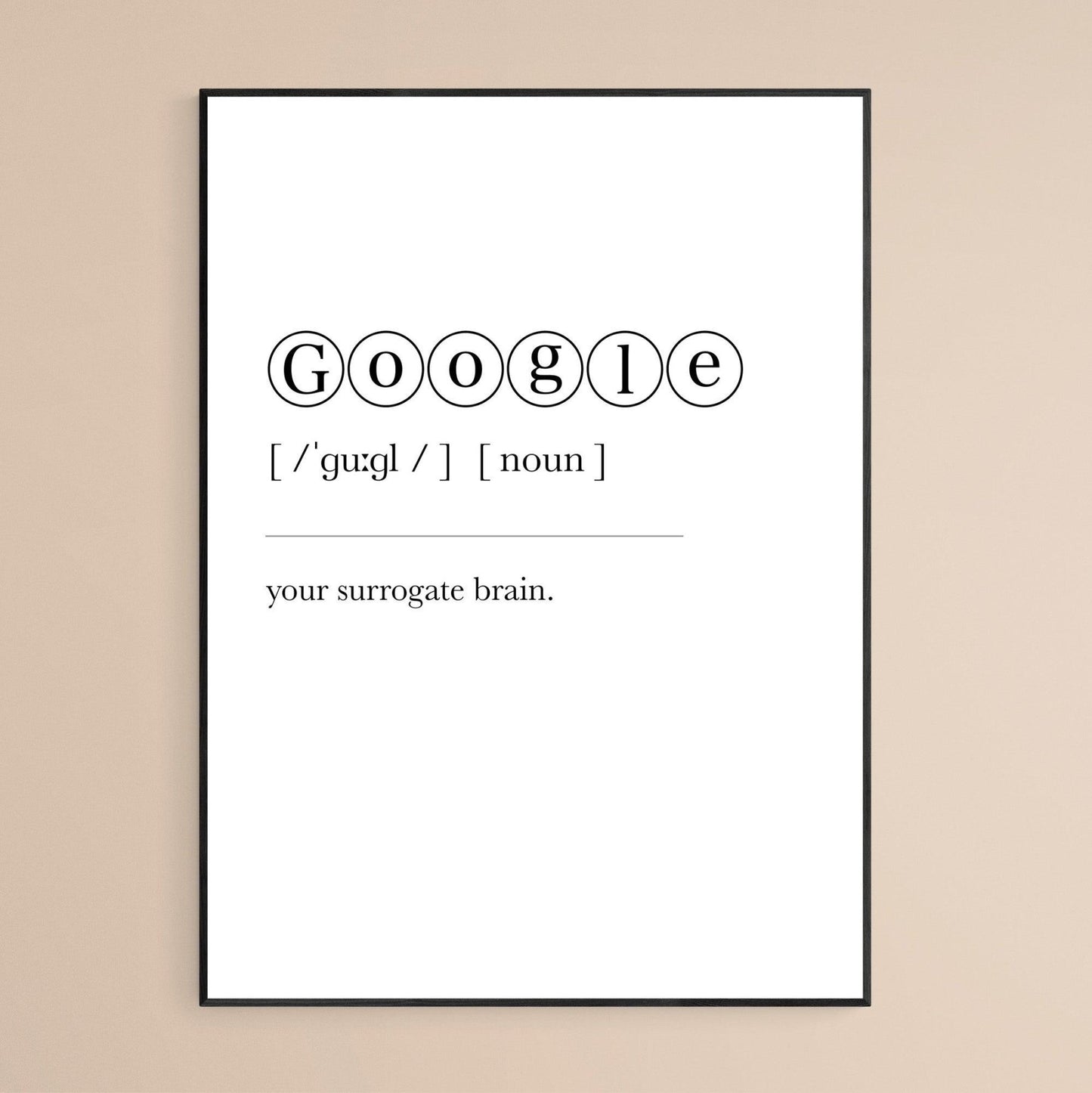 Google Definition Print - 98types