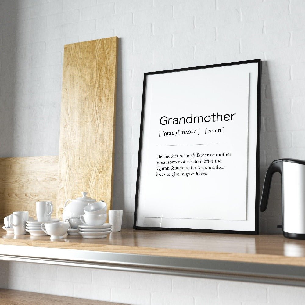 Grandmother Definition Print definition print by 98 Types – view 3