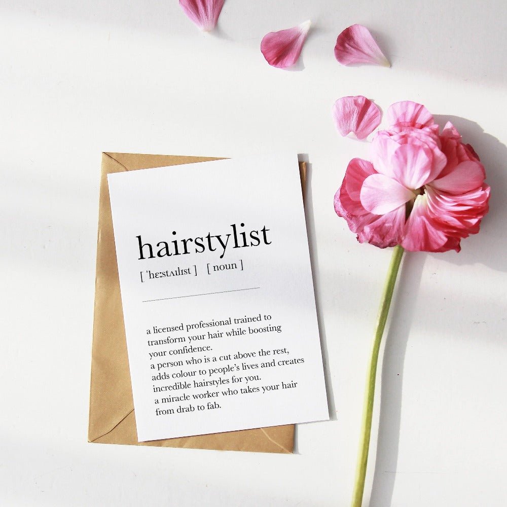 Hairstylist Definition Print - 98types