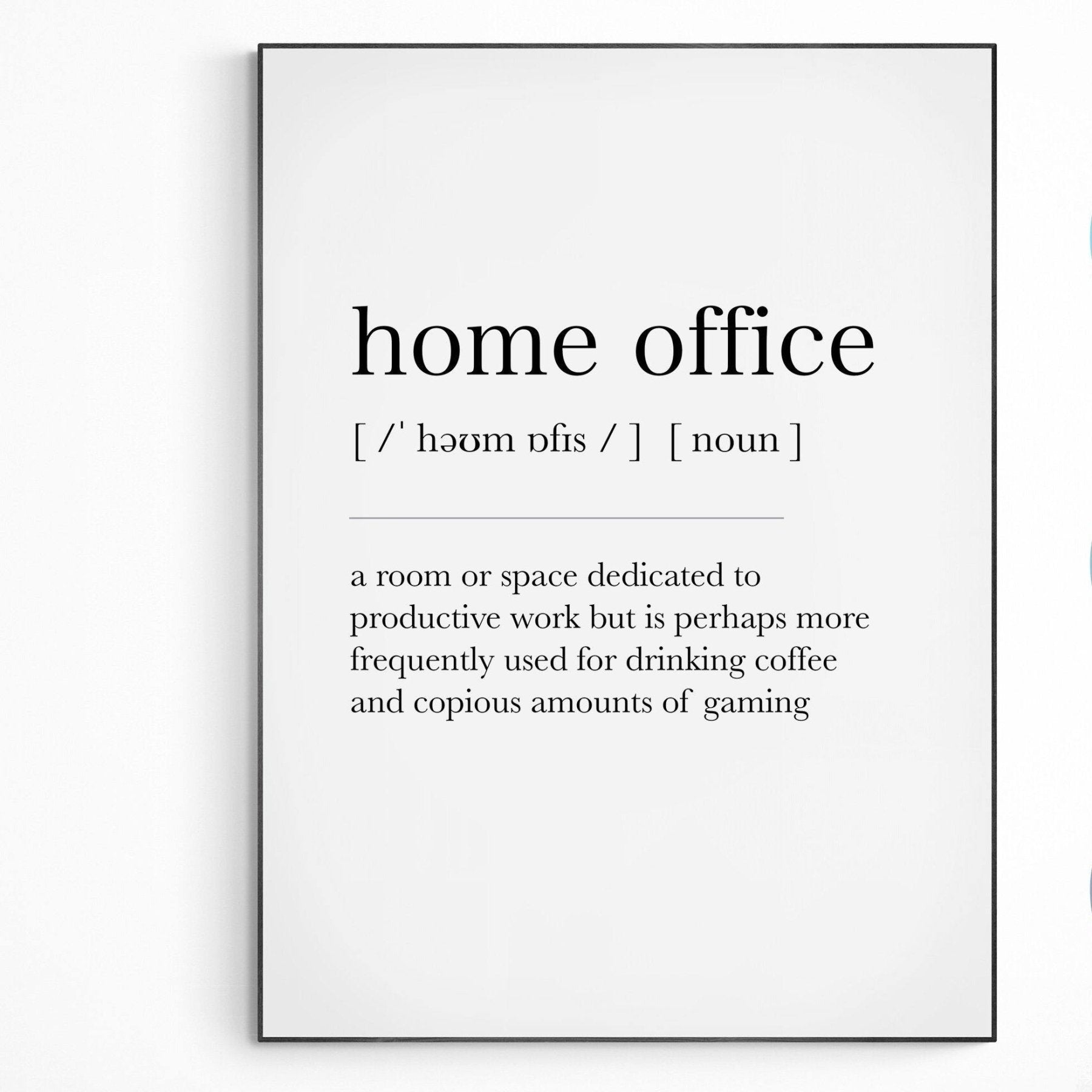 Home Office Definition Print - 98types