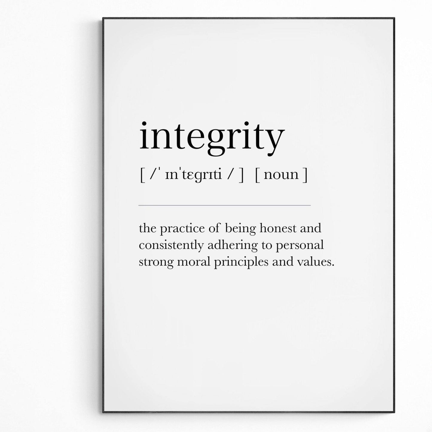 Integrity Definition Print - 98types